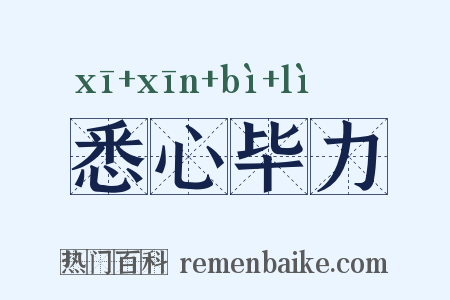 悉心毕力是什么意思的图片